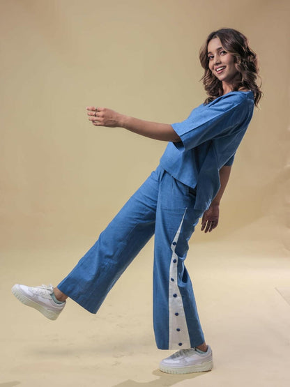 Blue Monday Top Pant Co Ord Set