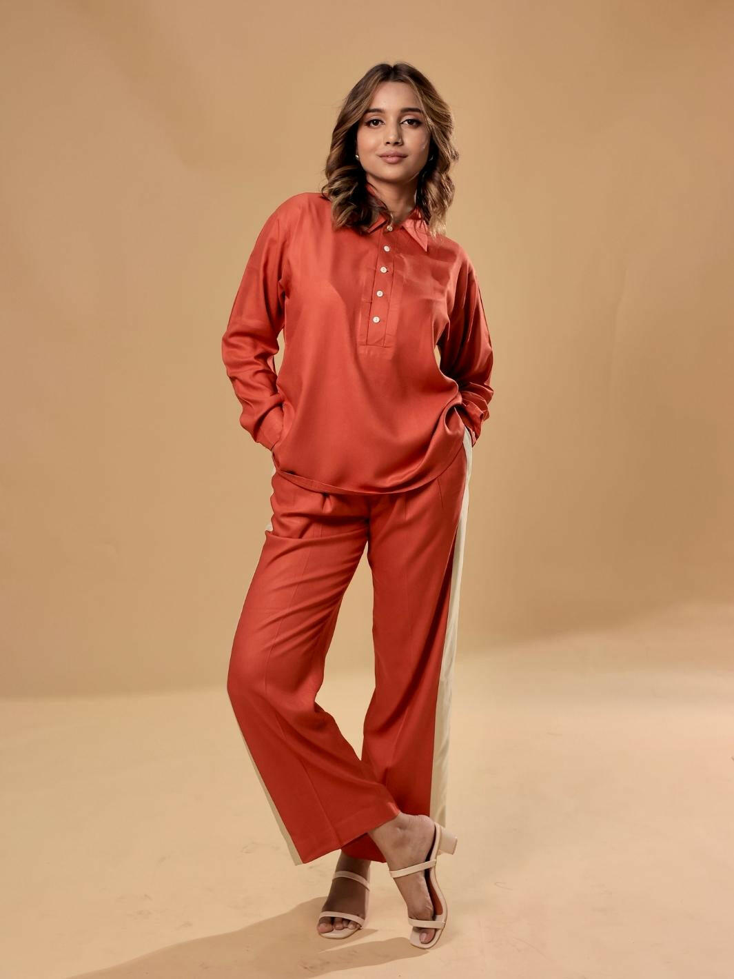 Sundown Rust Top Pant Co Ord Set