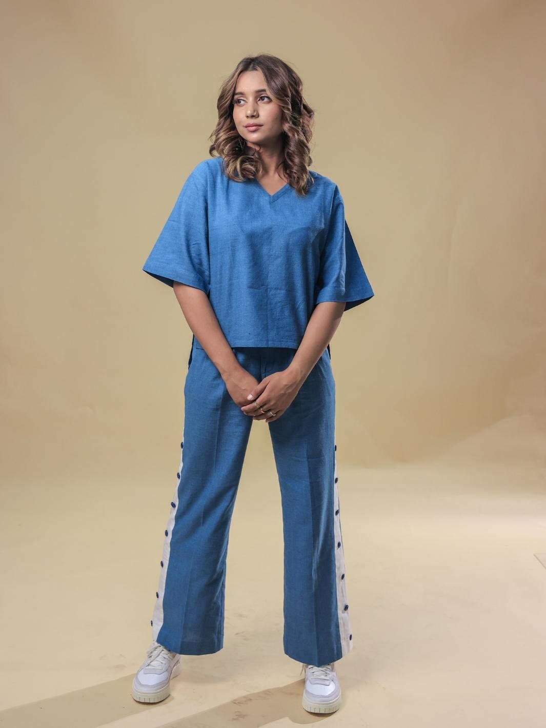 Blue Monday Top Pant Co Ord Set