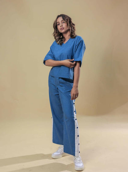 Blue Monday Top Pant Co Ord Set